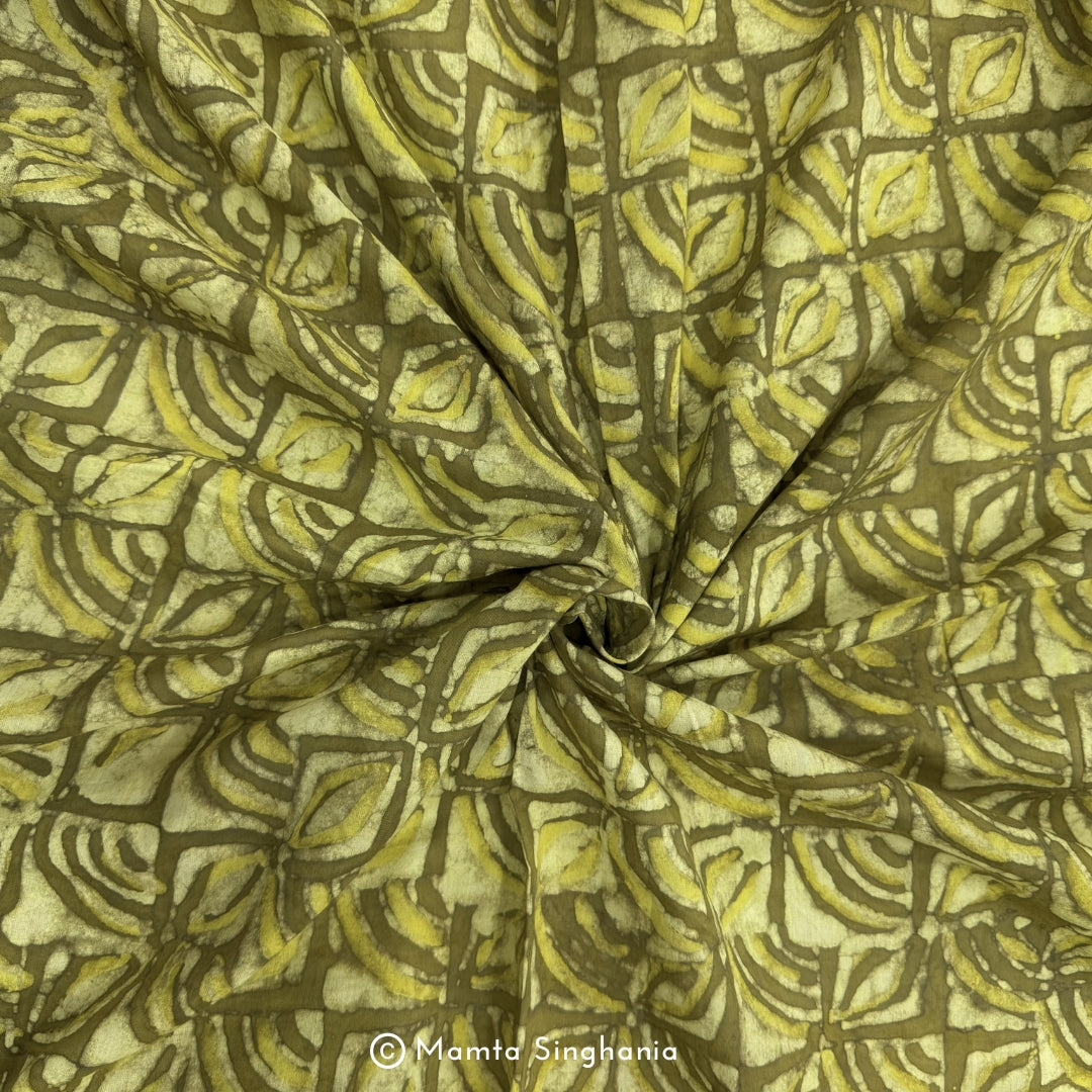 Geometric Dabu Printed Cotton Fabric
