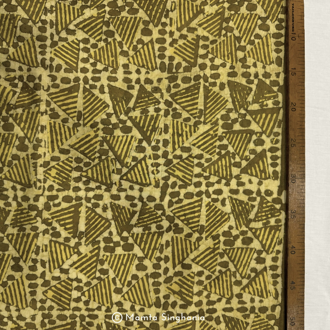 Geometric Dabu Printed Cotton Fabric