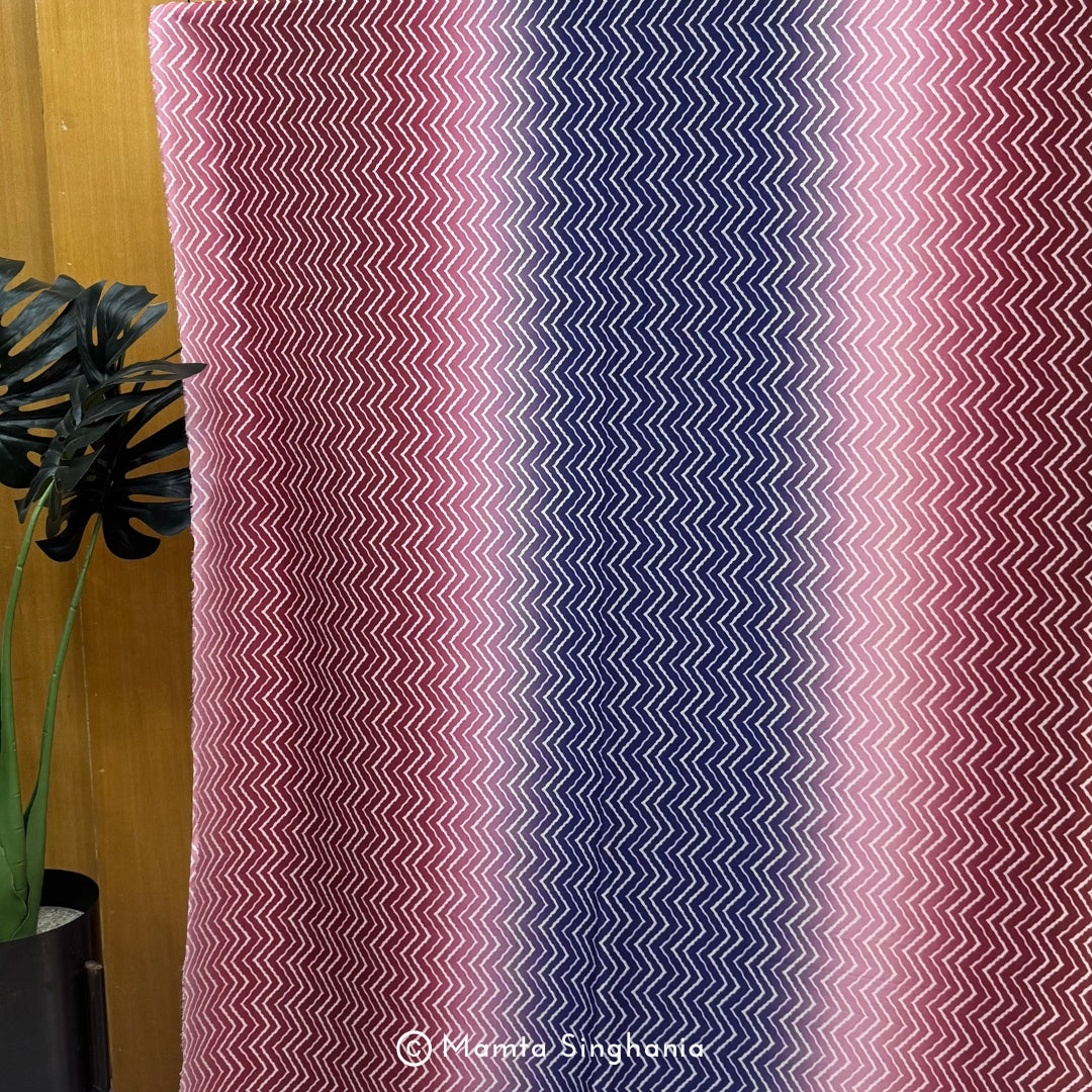 Multi Colour Printed Muslin Rayon Fabric