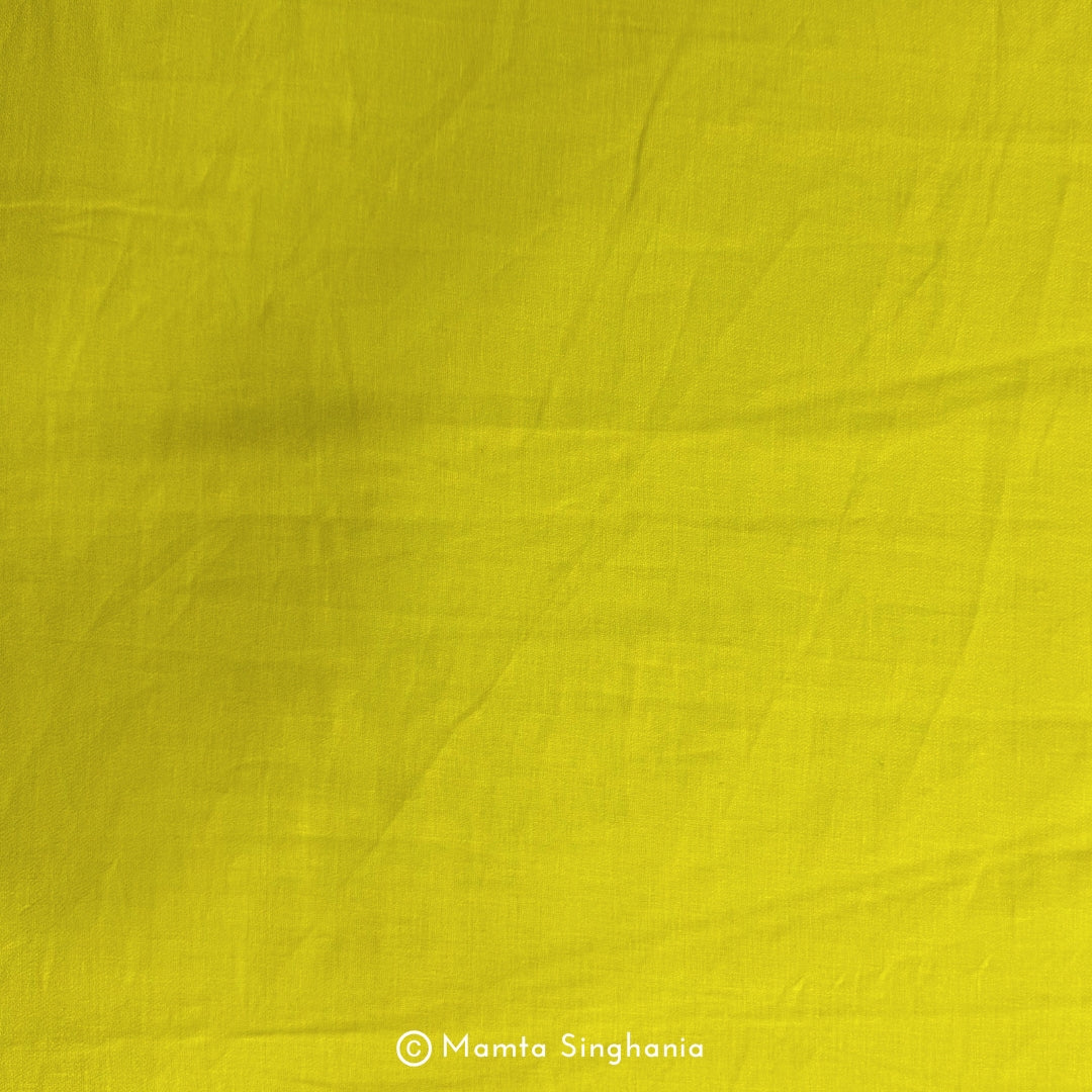 Neon Lemon Yellow Pure European Linen Fabric (3.25 metres)