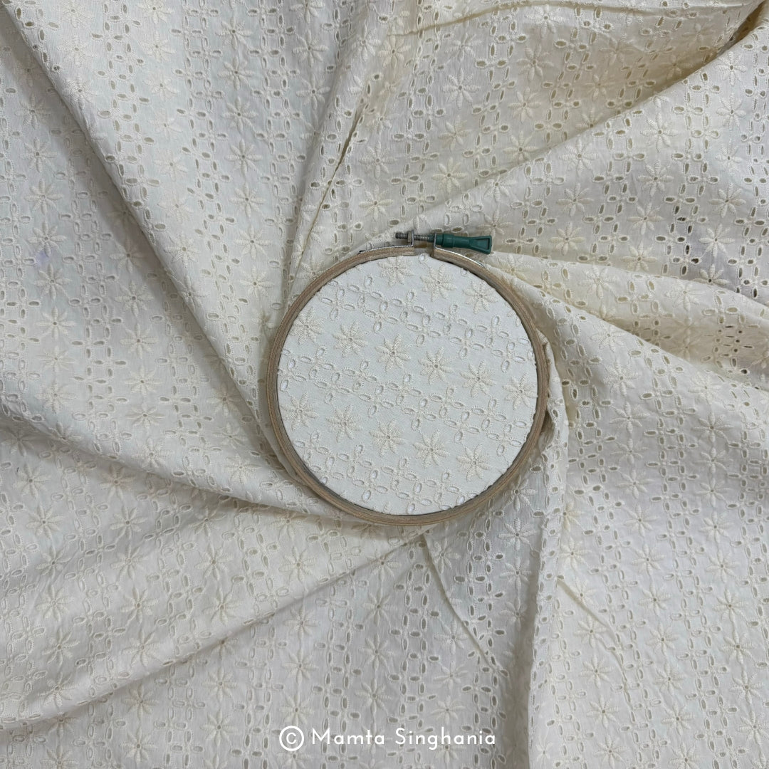 Dyable White Cotton Hakoba Fabric