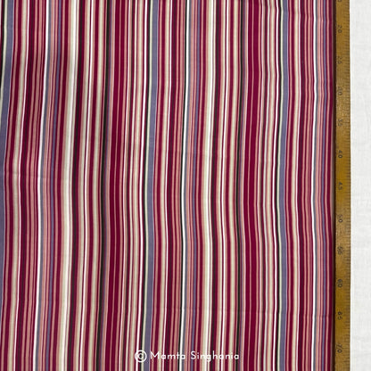 Stripe Printed Modal Satin Fabric