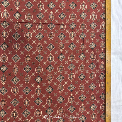 Sangria Abstract Printed Cotton Fabric