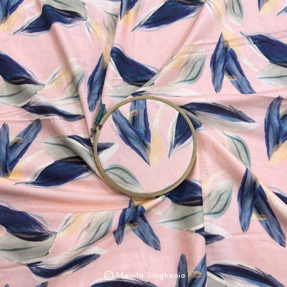 Floral Printed Malai Cotton Fabric