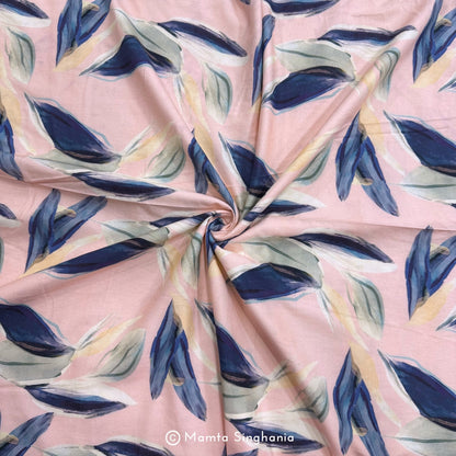 Floral Printed Malai Cotton Fabric