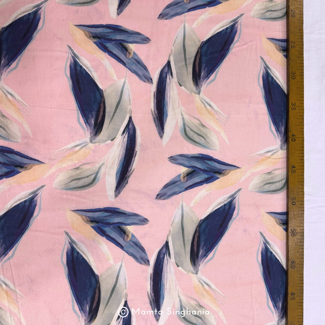 Floral Printed Malai Cotton Fabric