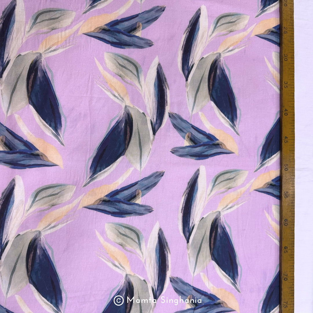 Floral Printed Malai Cotton Fabric
