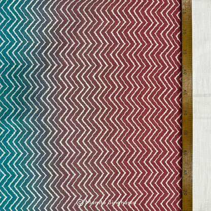 Multi Colour Printed Muslin Rayon Fabric