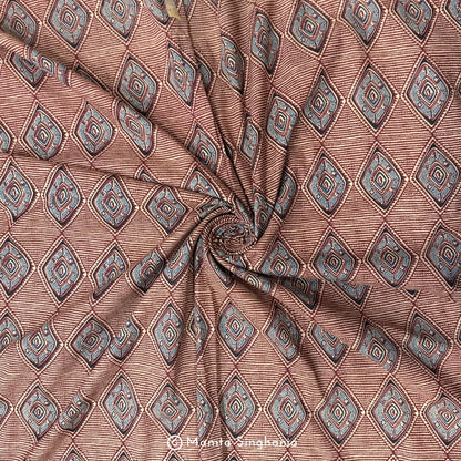 Red Abstract Printed Cotton Fabric
