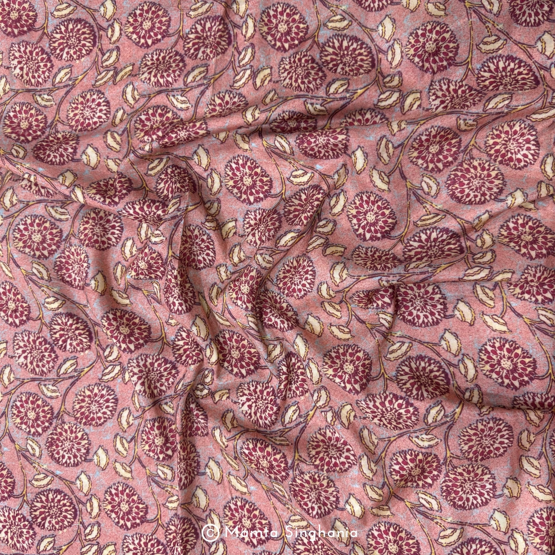 Floral Printed Modal Satin Fabric
