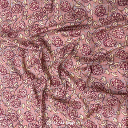 Floral Printed Modal Satin Fabric