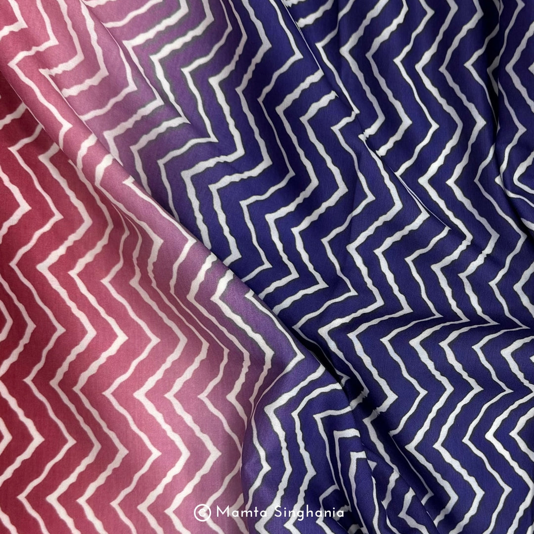 Multi Colour Printed Muslin Rayon Fabric