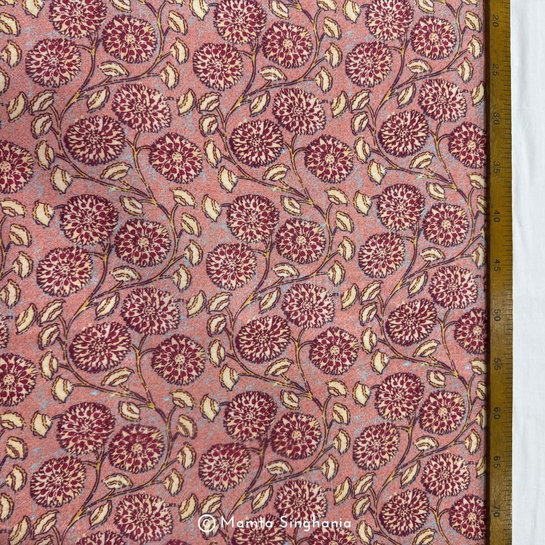 Floral Printed Modal Satin Fabric