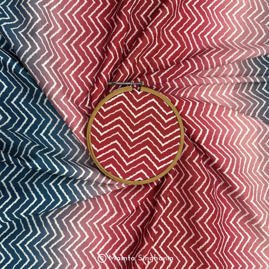 Multi Colour Printed Muslin Rayon Fabric