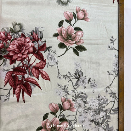 Floral Printed Modal Satin Fabric