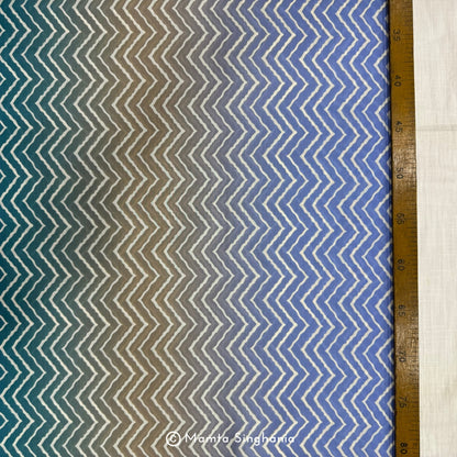 Multi Colour Printed Muslin Rayon Fabric