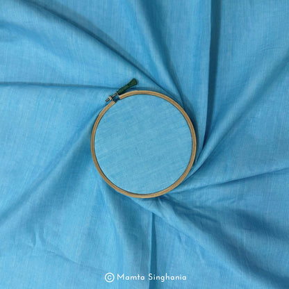 Sky Blue Pure Linen Fabric