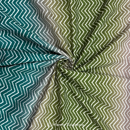 Multi Colour Printed Muslin Rayon Fabric