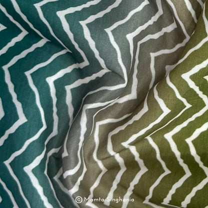 Multi Colour Printed Muslin Rayon Fabric