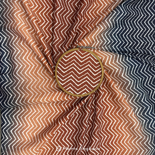 Multi Colour Printed Muslin Rayon Fabric