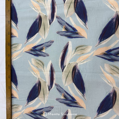 Floral Printed Malai Cotton Fabric