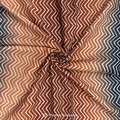 Multi Colour Printed Muslin Rayon Fabric