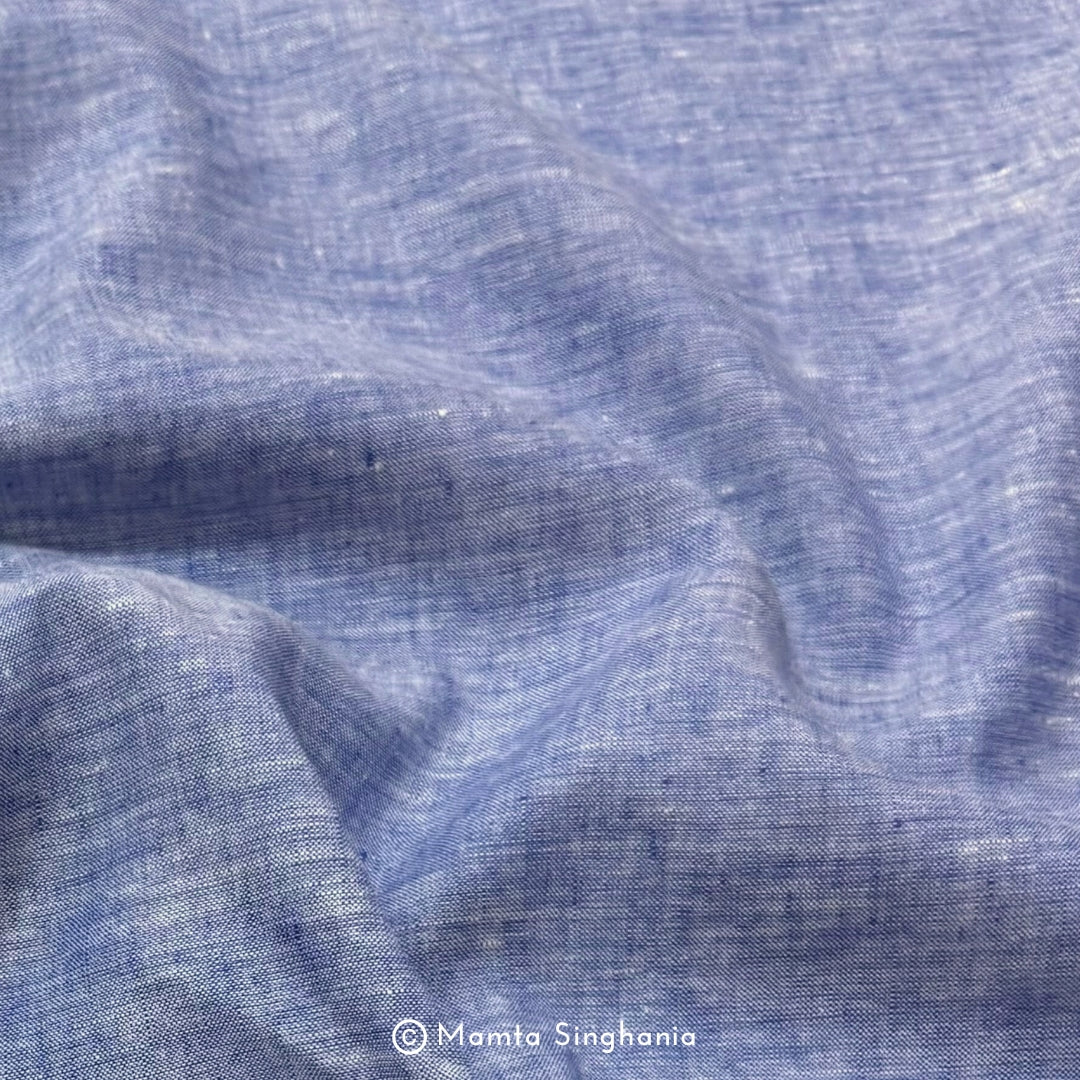 Light Violet Pure Linen Fabric