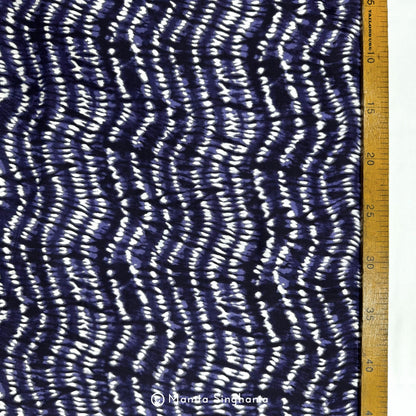 Purple Shibori Printed Modal Satin