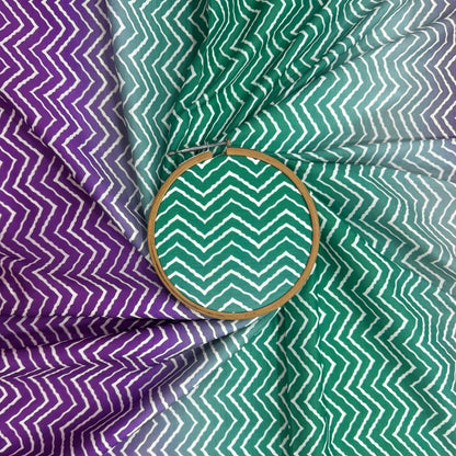 Multi Colour Printed Muslin Rayon Fabric