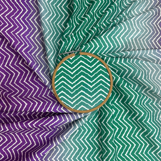 Multi Colour Printed Muslin Rayon Fabric