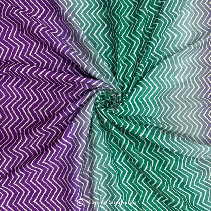 Multi Colour Printed Muslin Rayon Fabric