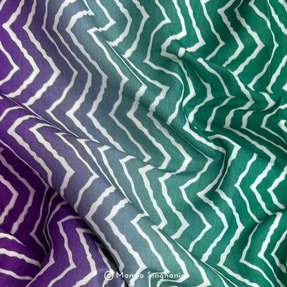 Multi Colour Printed Muslin Rayon Fabric