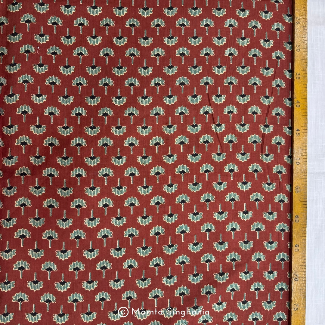 Sangria Floral Printed Cotton Fabric
