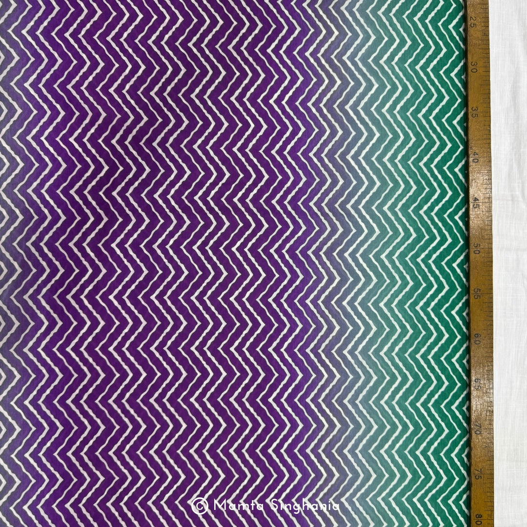 Multi Colour Printed Muslin Rayon Fabric