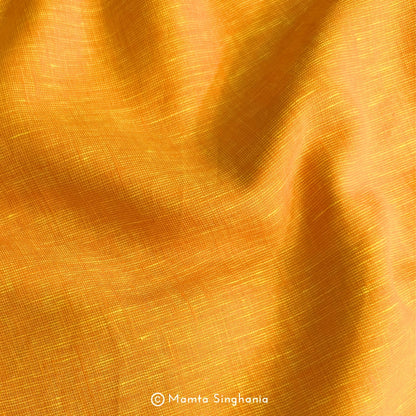 Saffron Orange Pure European Linen Fabric (2.6 metres)