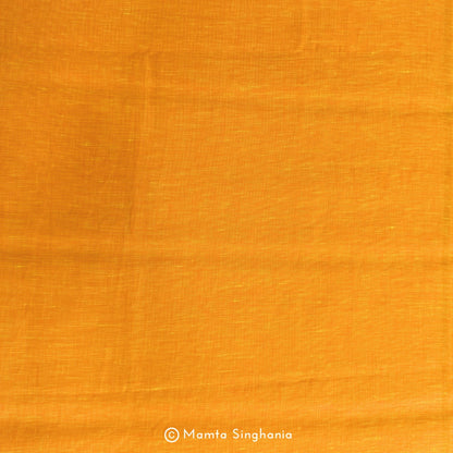 Saffron Orange Pure European Linen Fabric (2.6 metres)