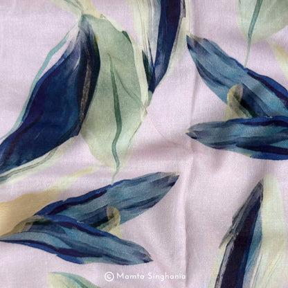 Floral Printed Malai Cotton Fabric