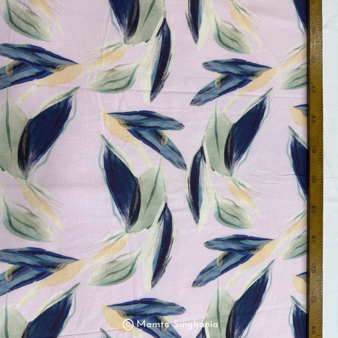 Floral Printed Malai Cotton Fabric