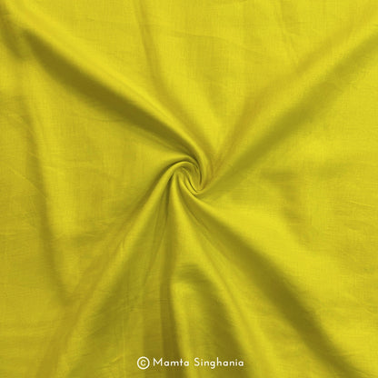 Neon Lemon Yellow Pure European Linen Fabric (3.25 metres)