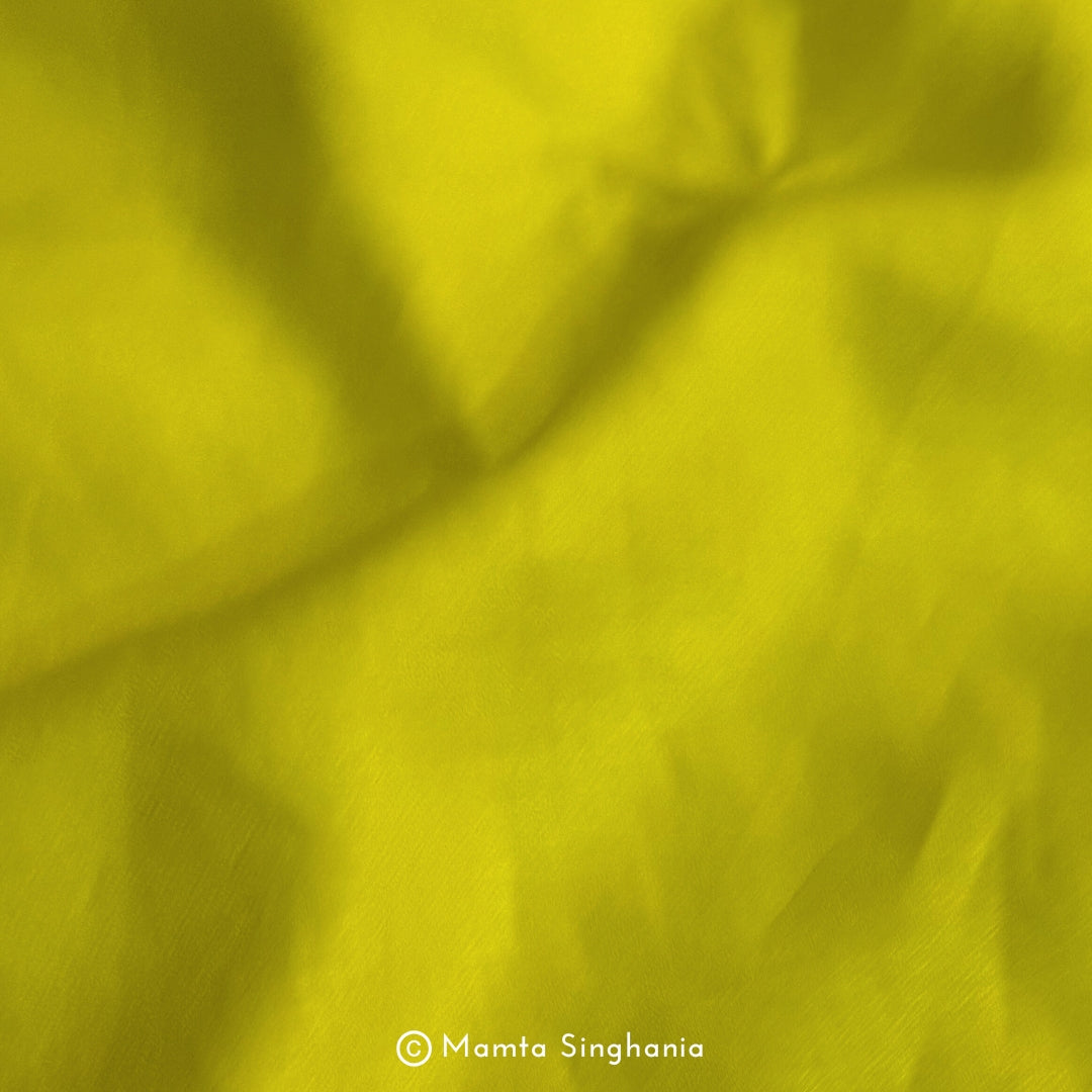 Neon Lemon Yellow Pure European Linen Fabric (3.25 metres)