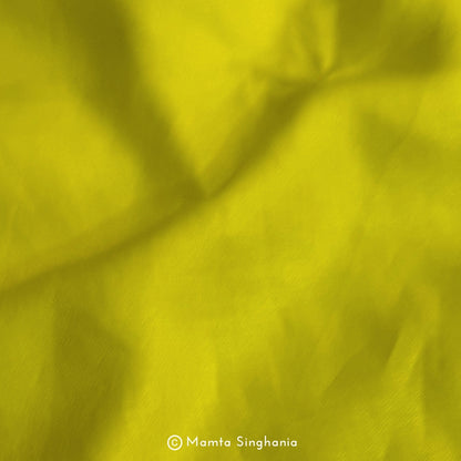 Neon Lemon Yellow Pure European Linen Fabric (3.25 metres)
