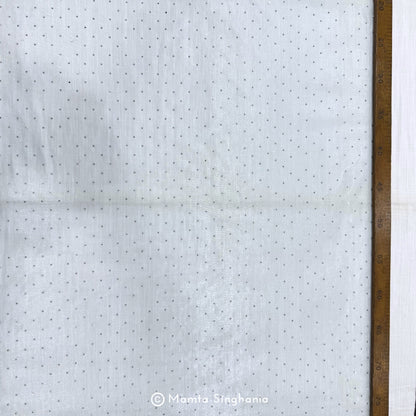 Light Blue Embroidered Net Fabric