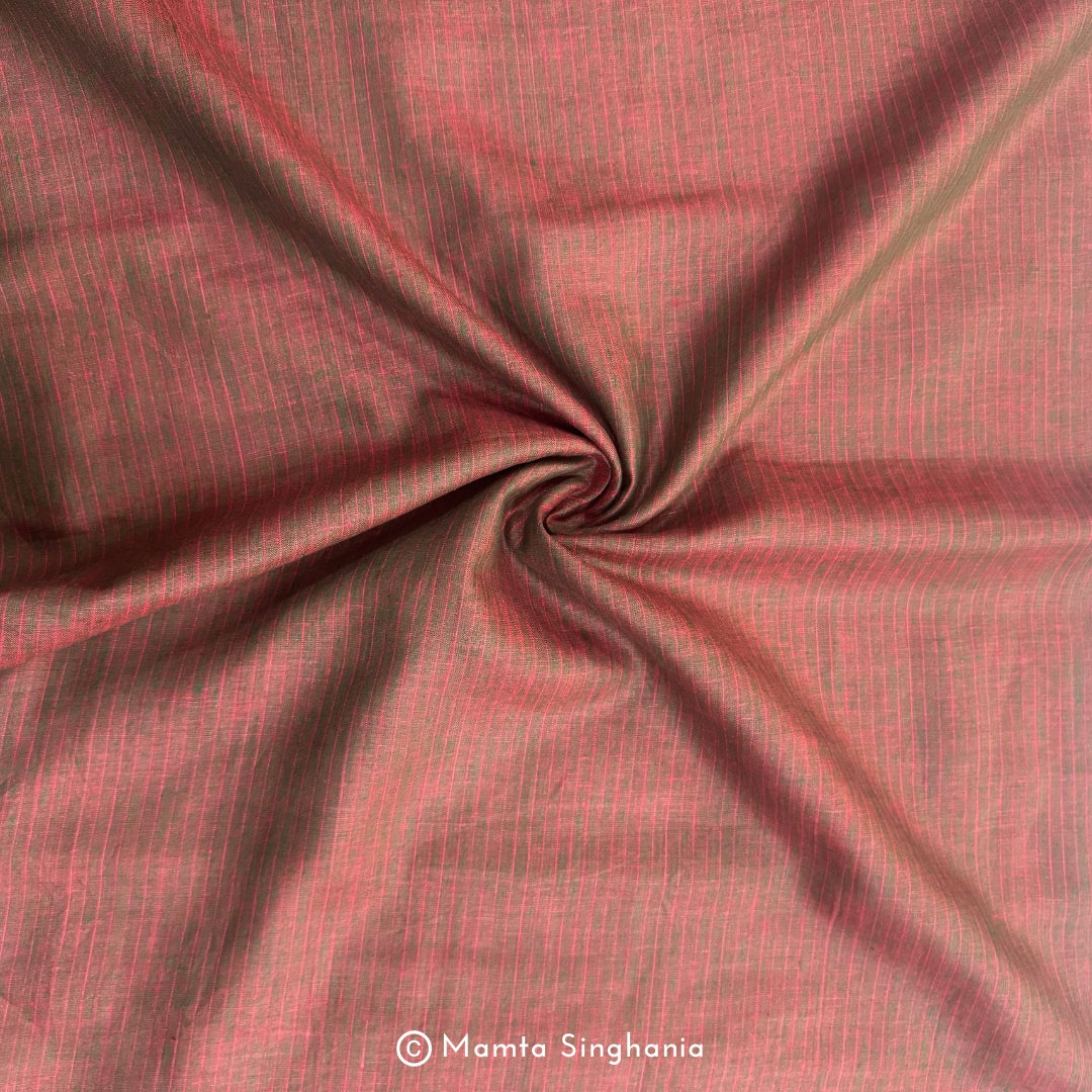 Rustic Brown Pure European Linen Fabric
