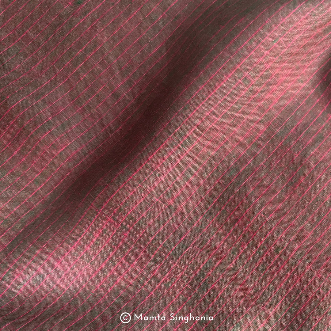 Rustic Brown Pure European Linen Fabric