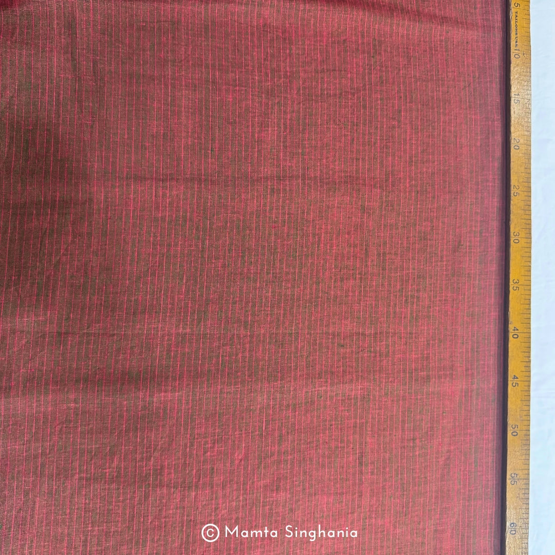 Rustic Brown Pure European Linen Fabric