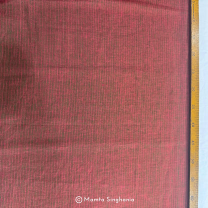 Rustic Brown Pure European Linen Fabric