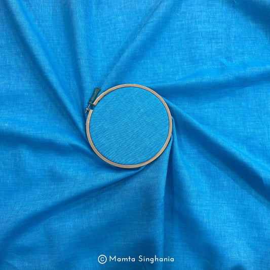 Blue Pure European Linen Fabric