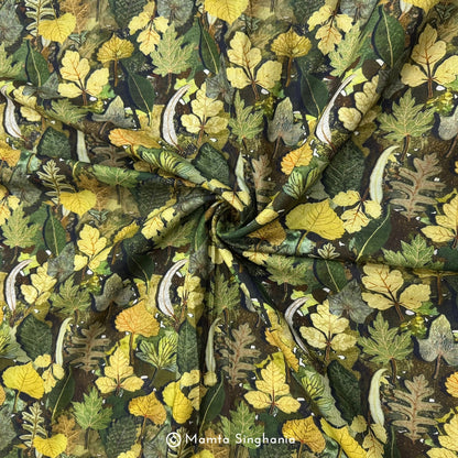 Floral Printed Malai Cotton Fabric