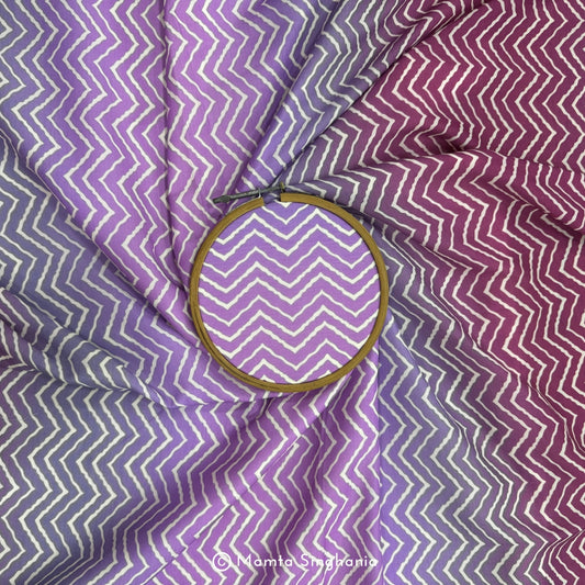 Multi Colour Printed Muslin Rayon Fabric