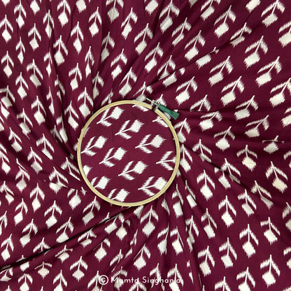 Sangria Printed Modal Satin